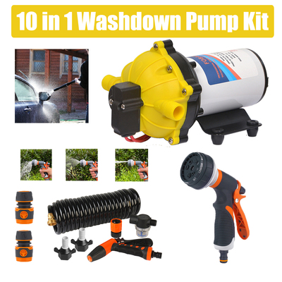 6.6Gpm 12V Washdown Pump Kit With Hose Nozzle