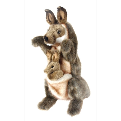 Kangaroo And Joey Puppet 29Cm