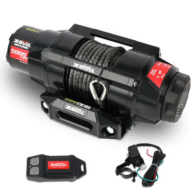 5000LBS 12V Electric Winch with Synthetic Rope