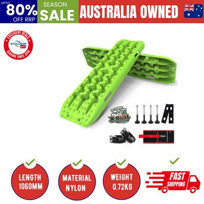 Recovery Tracks Sand Tracks Kit Carry Bag Mounting Pin Sand/Snow/Mud 10T 4Wd-Green Gen3.0