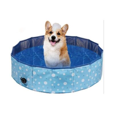 Pet Pool 120Cm*30Cm Xl Blue Circle