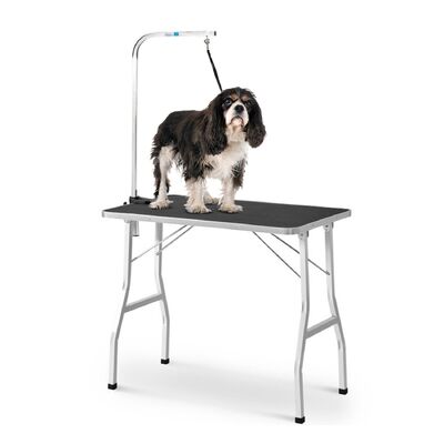 Pet Grooming Table 90Cm Single Pole (Black)