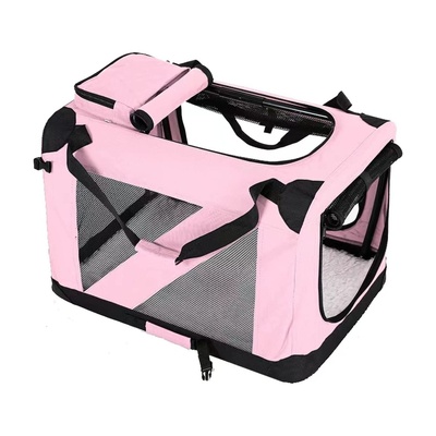 Portable Pet Carrier-Model 1-M Size (Pink)