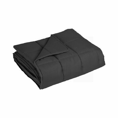 Polyester Queen Size Weighted Blanket (Dark Grey 9Kg)