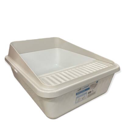 Large High Back Cat Litter Tray - Clean and Fresh