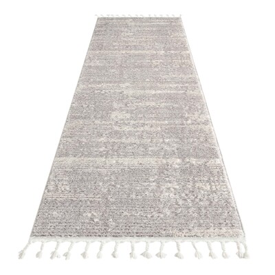 Addie Soft Pile Rug - Light Grey - 80X150