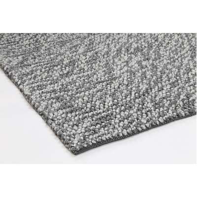 Loopy Charcoal Wool Blend Rug 200x290cm