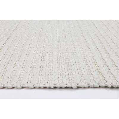 Cue White Wool Blend Rug 240x330cm