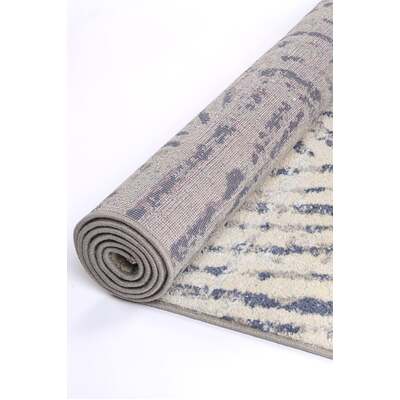 Palermo Vallo Grey Blue Rug 200x290cm