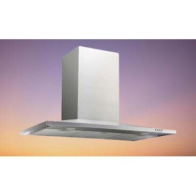 90cm Slimline Canopy Range Hood With On-Board Motor in S/Steel