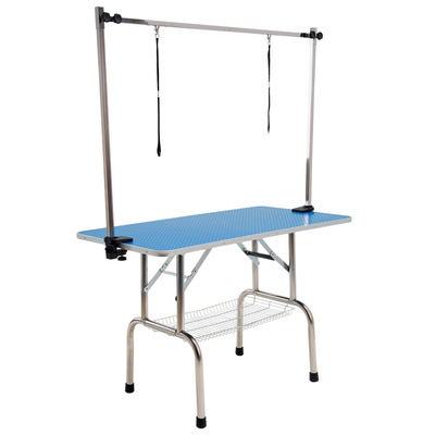 Pet Dog Cat Grooming Salon Dual Table 120Cm Blue