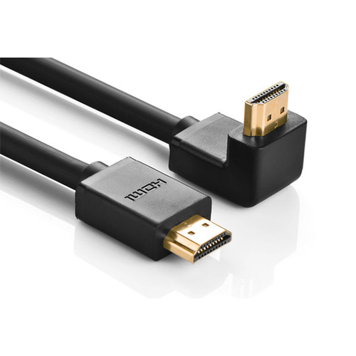 UGREEN Straight to down full copper HDMI right angle Cable 2M (10173)