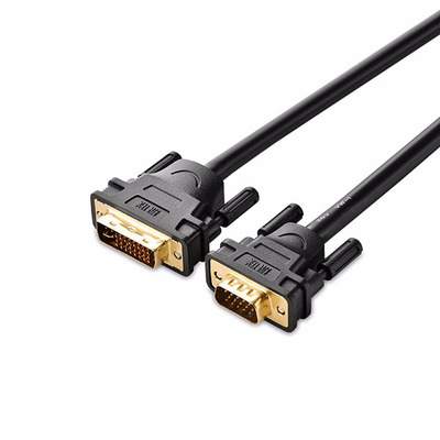 Dvi (24+5) Male To Vga Male Cable - Black 1.5M (11617)