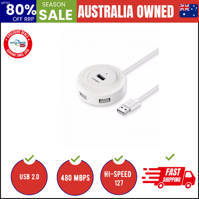 20270 Usb 2.0 4-Port Hub White