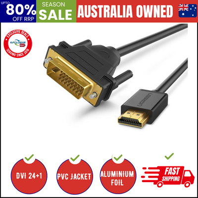 Hdmi To Dvi 24+1 Cable 1M (30116)