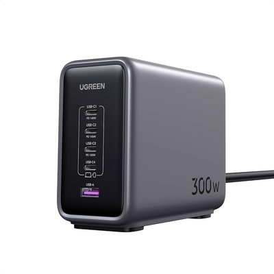 Nexode 300W USB-C GaN 5-Port Desktop Charger