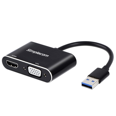 Usb 3.0 To Hdmi + Vga Video Card Adapter Full Hd 1080P