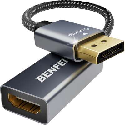 4K DisplayPort to HDMI Adapter - High-Speed & Durable