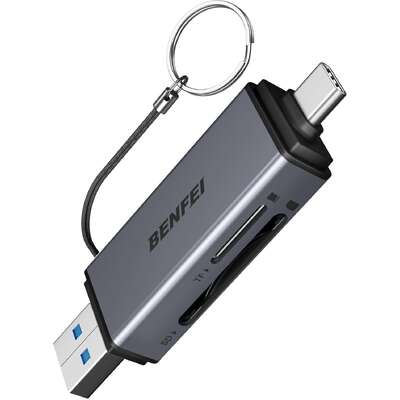 SD Card Reader, USB C to SD Micro SD Card Memory Card  Adapter