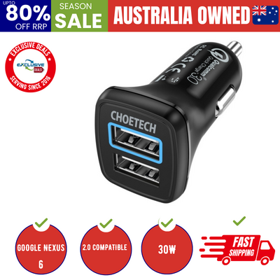 Quick Charge 3.0 Tech 30W Car Charger