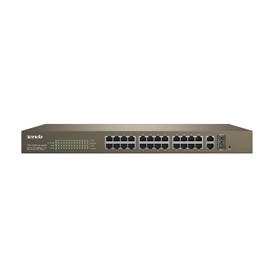 24-Port 10/100Mbps and 2 Gigabit Web Smart PoE Switch 