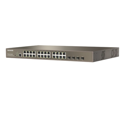 24-Port 10/100/1000Mbps with 4 Shared SFP PoE Managed Switch