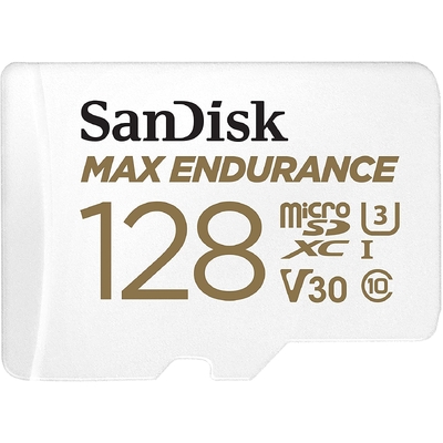 Max Endurance Microsdxc Card Sqqvr 128G (60 000 Hrs) Uhs-I C10 U3 V30 100Mb