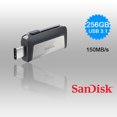 256Gb Dual  Usb 3.1 Type-C Flash Drive -Sdddc2-256G