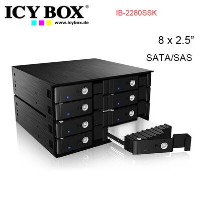 Iib-2280Ssk Backplane For 8X 2.5" Sata/Sas Hdd And Ssd