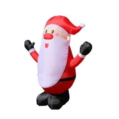 1.8m Self Inflatable LED Jolly Santa Rotating Lights