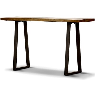 Console Table 140Cm Live Edge Solid Mango Wood Unique Furniture -Natural