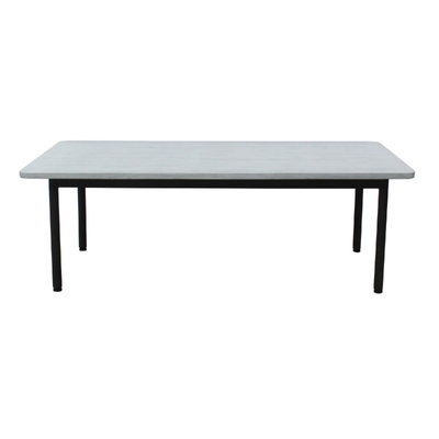 120Cm Outdoor Coffee Table Glass Concrete Top