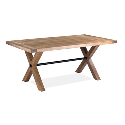 190Cm Dining Table Timber Wood Natural