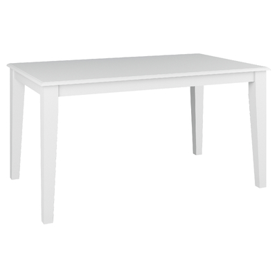 Dining Table 150Cm Solid Acacia Timber Wood Hampton Furniture - White