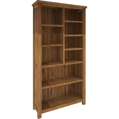 Bookshelf Bookcase Display Unit Solid Mt Ash Timber Wood - Brown