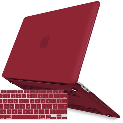 Macbook Air 13 Inch Case Shell Case Keyboard Cover Wine Red