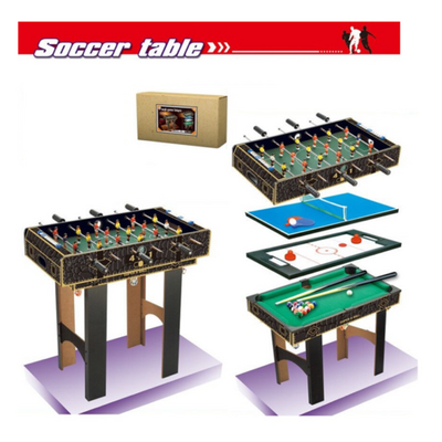 4 In 1 Soccer Table Foosball Pool Hockey Table Tennis For Kids 3+