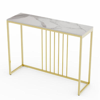 Stone Marble Console - Marble & Gold