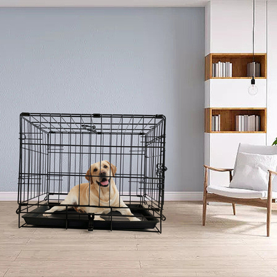 Pet Dog Cage Kennel Metal Crate Enlarged Thickened Reinforced Pet Dog House