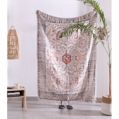 Luxury Rustic Cotton Wool Throw Rug Blanket Quilt