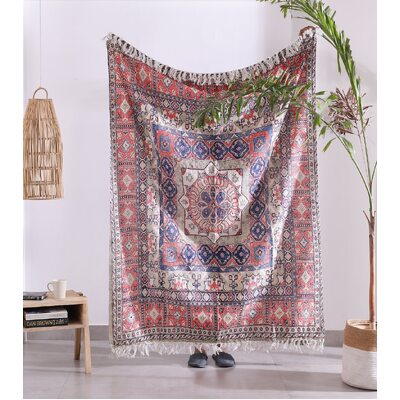 Luxury Rustic Cotton Wool Throw Rug - Large Picnic Blanket for Home Decor Gifts