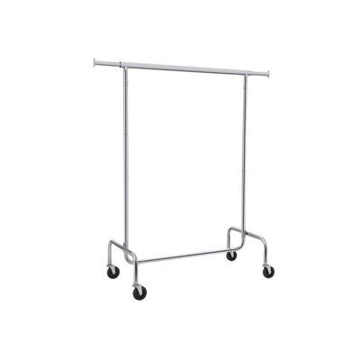 Clothes Garment Rack Heavy Duty Maximum Capacity 136 Kg Clothing Rack On Wheels All Metal Chrome Extendable