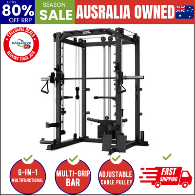 SM-20 6-in-1 Power Rack with Smith & Cable Machine