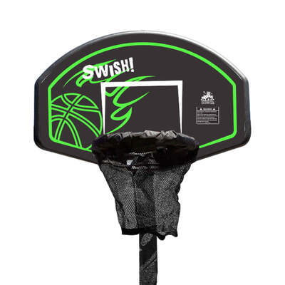 Kids Swish Trampoline Basketball Ring With Junior Jungle Adaptor