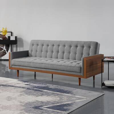 Tulip 3 Seater Sofa Bed Grey