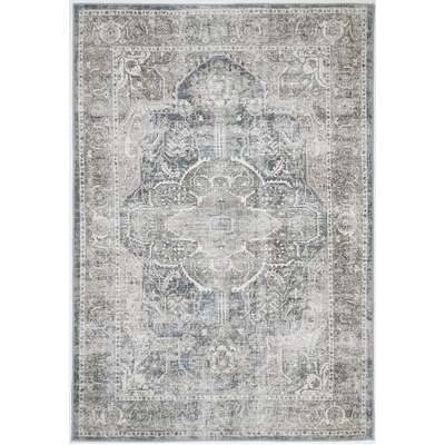 Sleek Kendra Ash Vintage Rug - 80x230