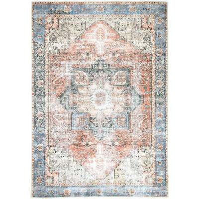 Modern Cezanne Terracotta Vintage Rug - 80x400