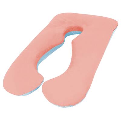 Cotton Aus Made Maternity Pillow in Light Pink x Sky