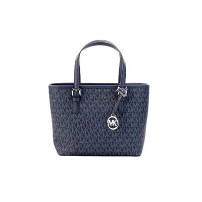 Midnight Navy Elegance Michael Kors Carryall Tote Bag