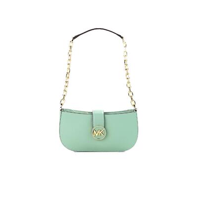 Sea Green Serenity Michael Kors Leather Crossbody Purse